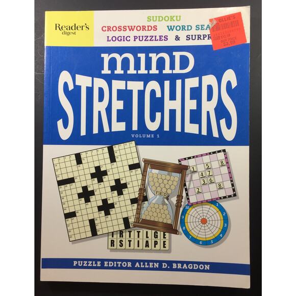 Mind Stretchers Volume 1 Sudoku Crosswords Logic Puzzles Word Search and more - Picture 1 of 6